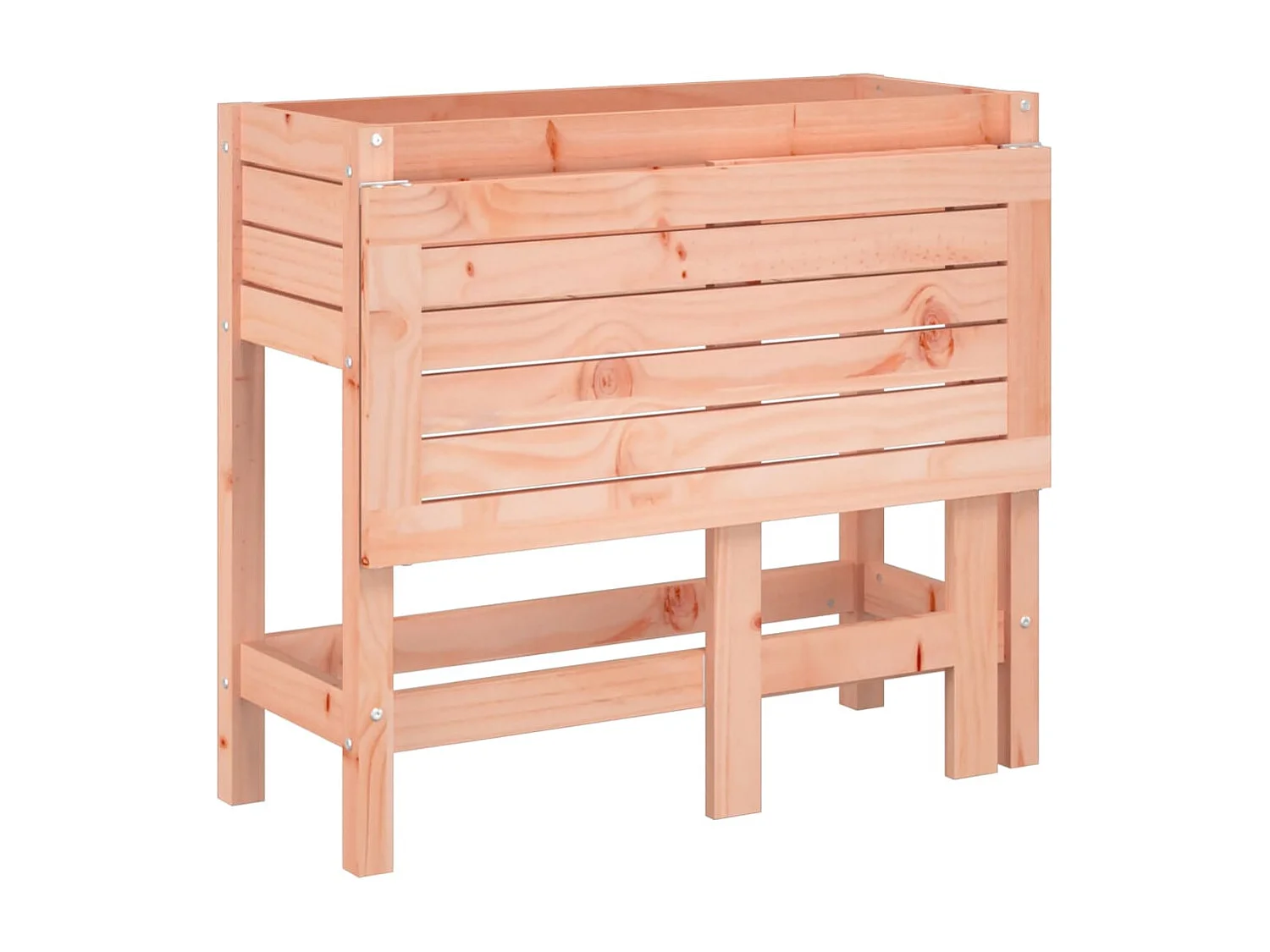 Jardinière avec dessus de table pliable bois de Douglas massif