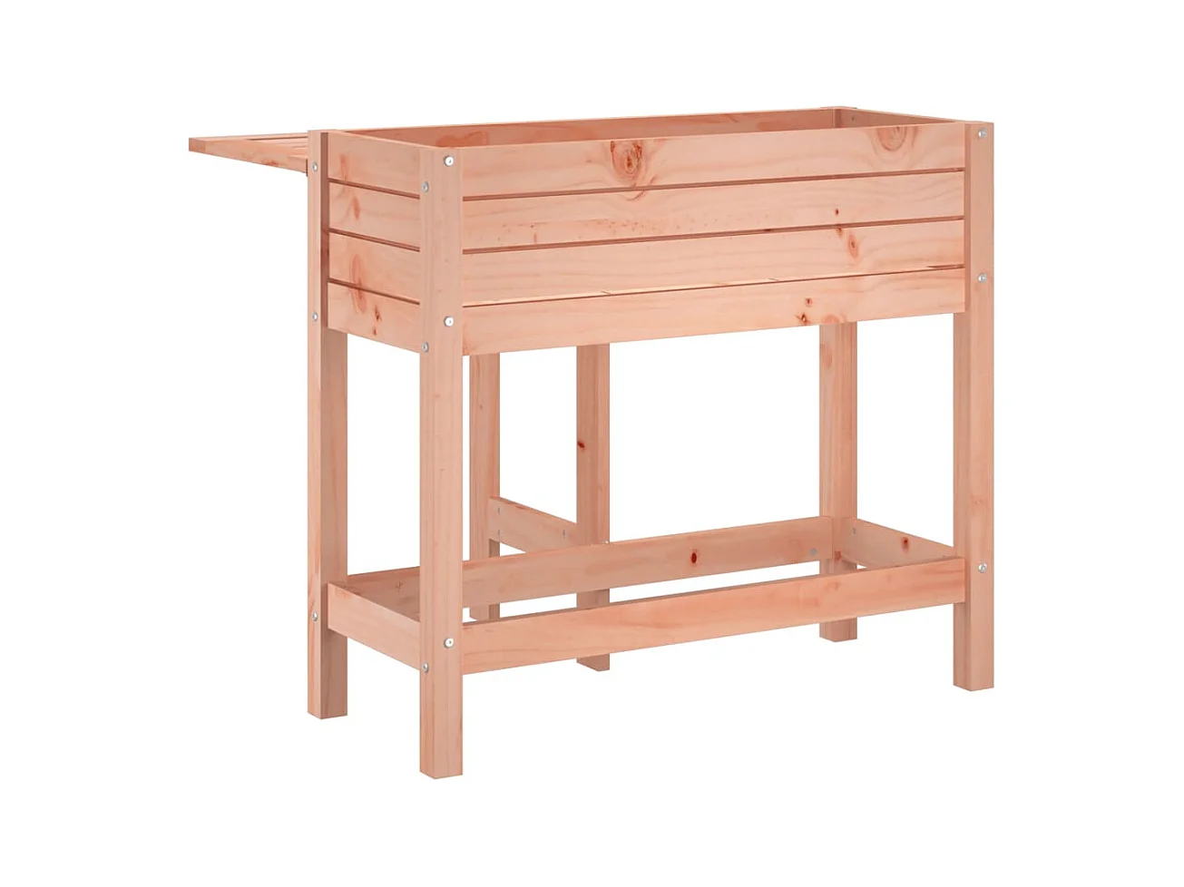 Jardinière avec dessus de table pliable bois de Douglas massif