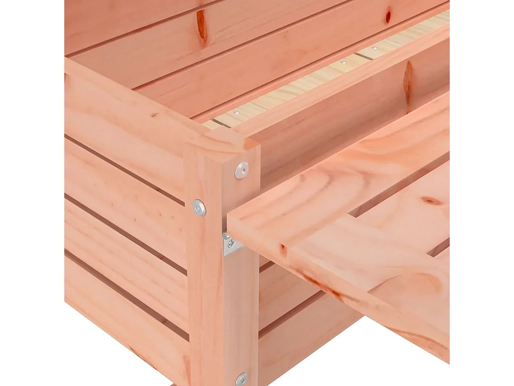 Jardinière avec dessus de table pliable bois de Douglas massif