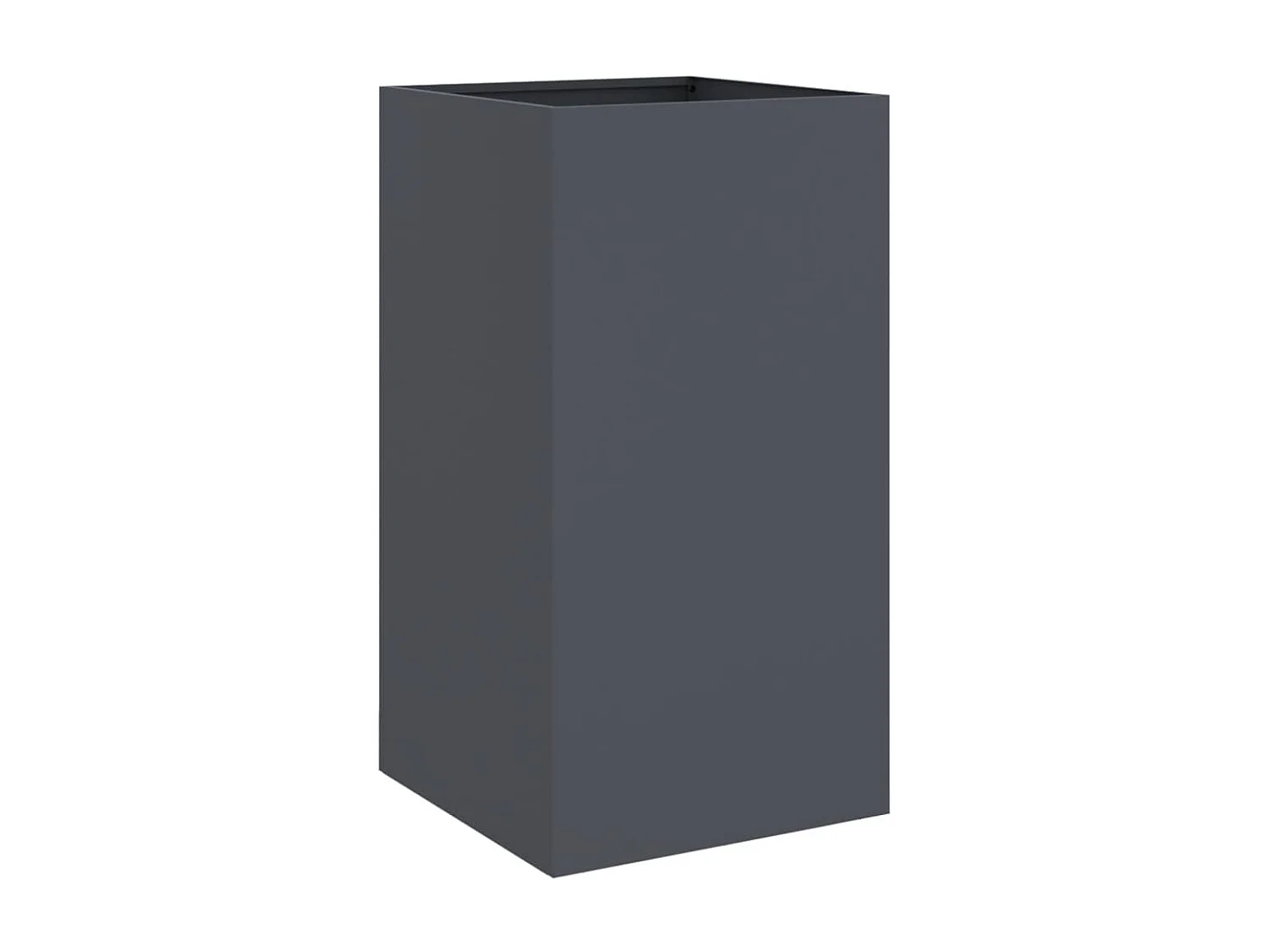 Vaso/floreira 42x38x75 cm aço laminado a frio antracite