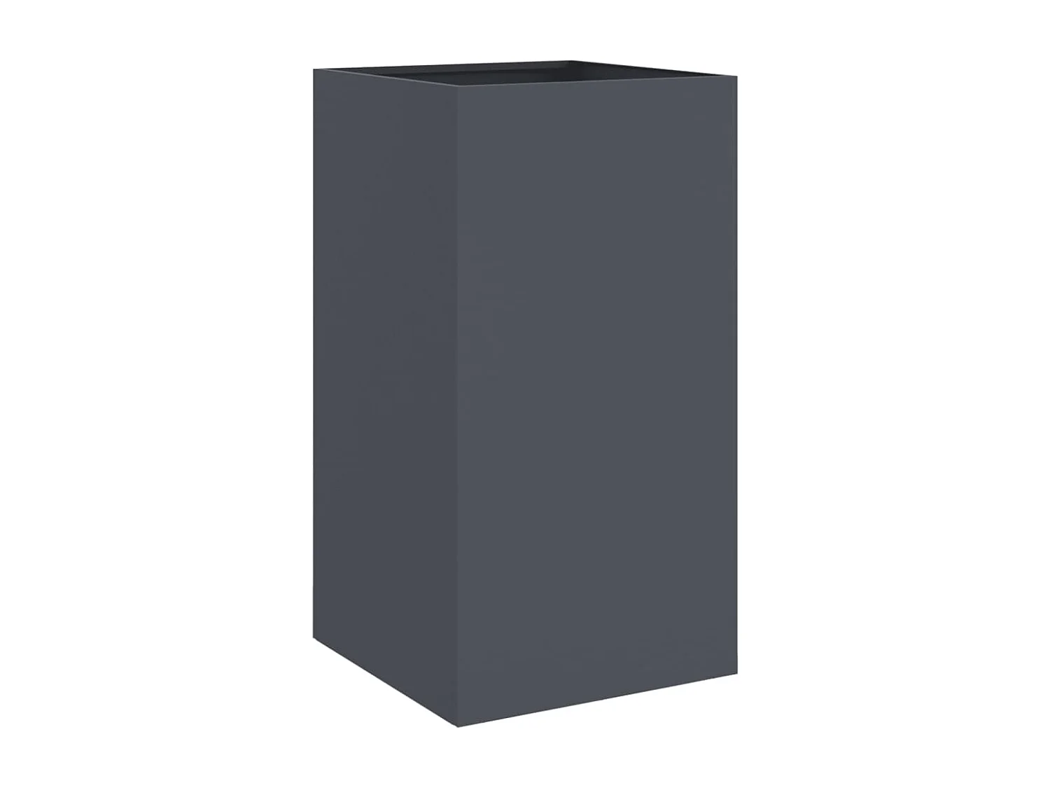 Vaso/floreira 42x38x75 cm aço laminado a frio antracite