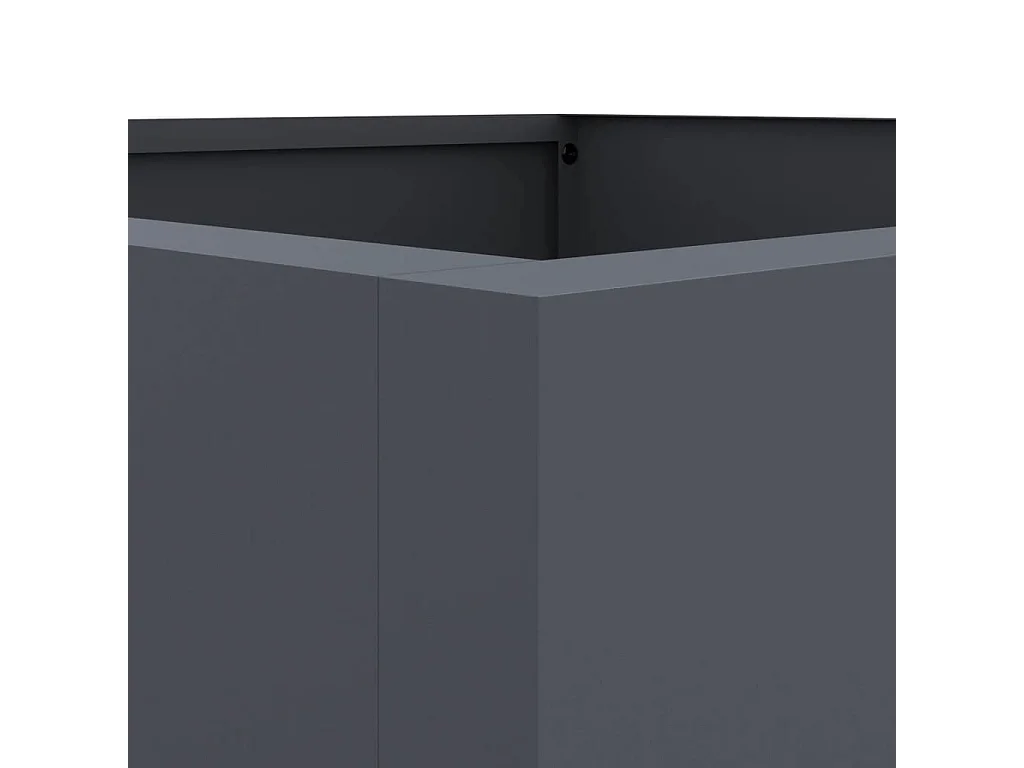 Vaso/floreira 42x38x75 cm aço laminado a frio antracite