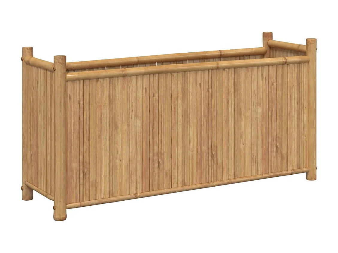Vaso/floreira de jardim 100x30x50 cm bambu