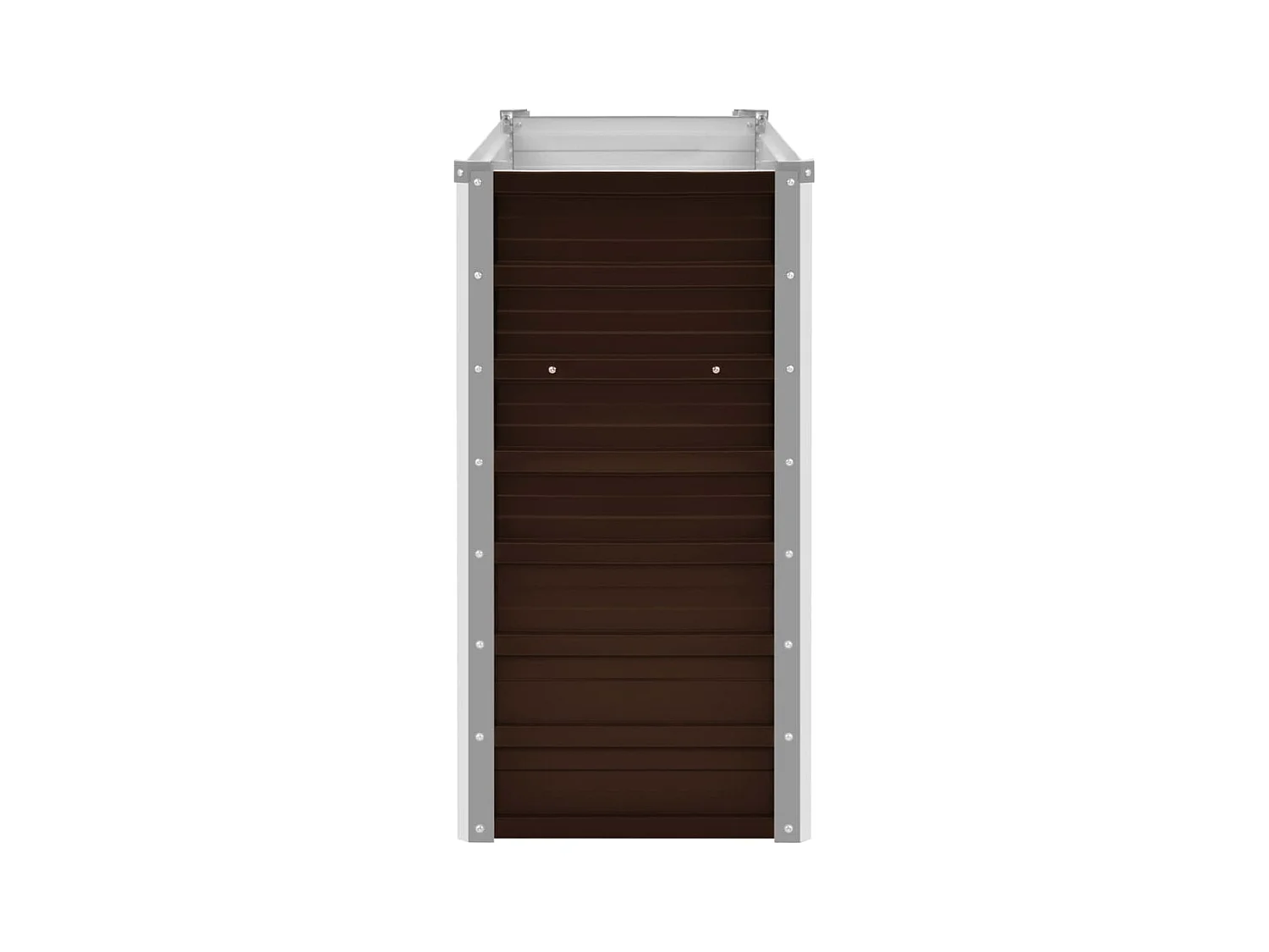 Lit surélevé de jardin Marron 100x40x77 cm Acier galvanisé