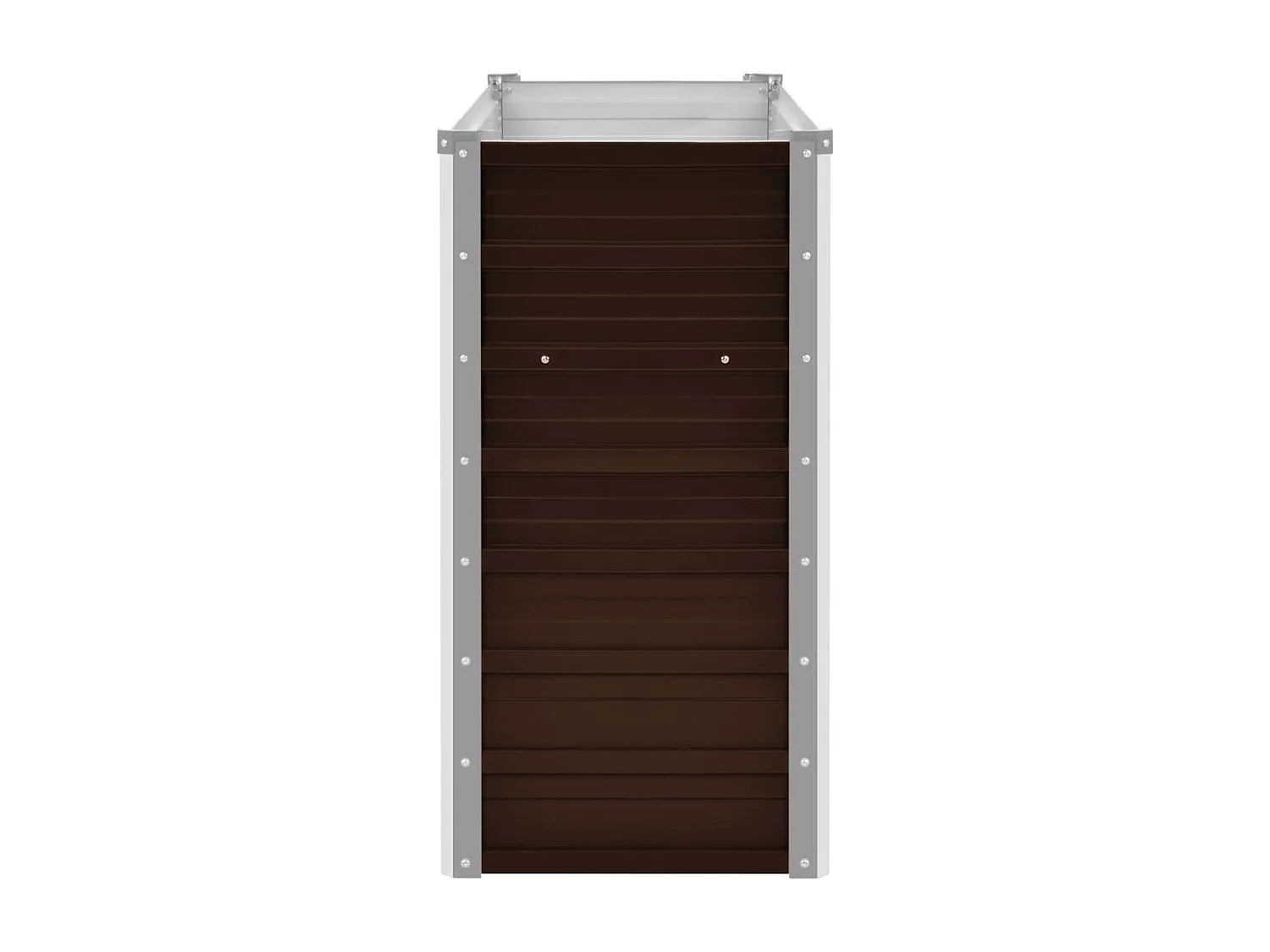 Arriate de acero galvanizado marrón 100x40x77 cm