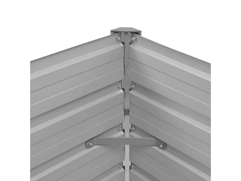 Arriate de acero galvanizado marrón 100x40x77 cm