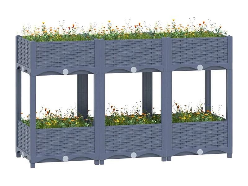 Canteiro elevado 120x40x71 cm polipropileno