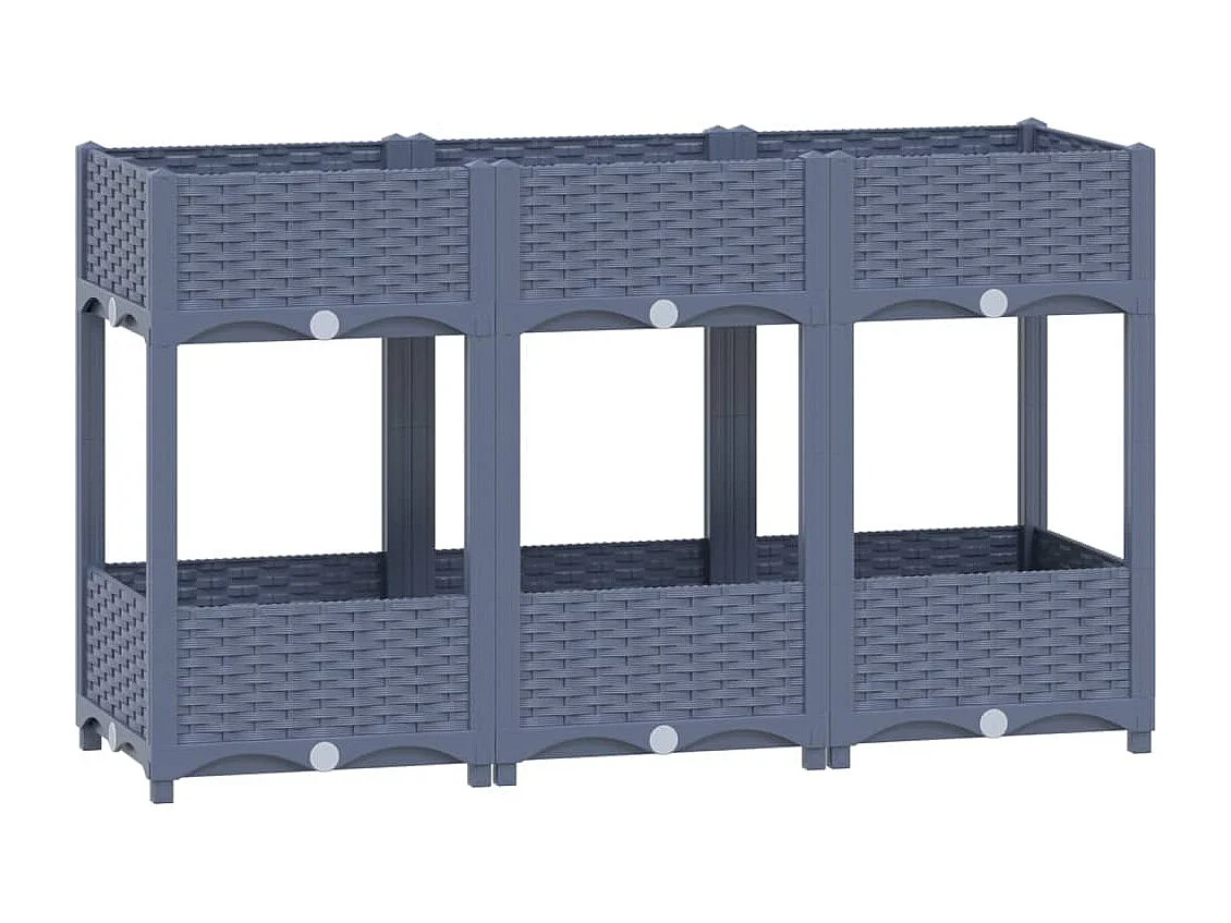 Canteiro elevado 120x40x71 cm polipropileno