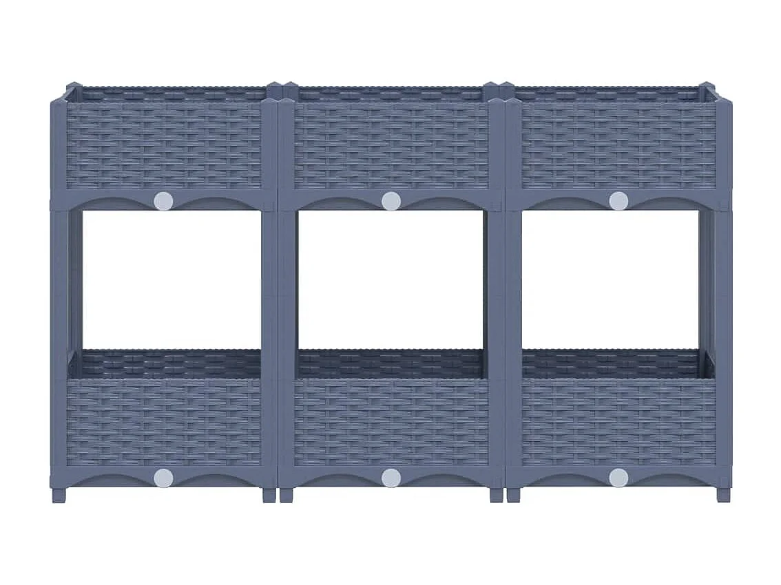 Canteiro elevado 120x40x71 cm polipropileno