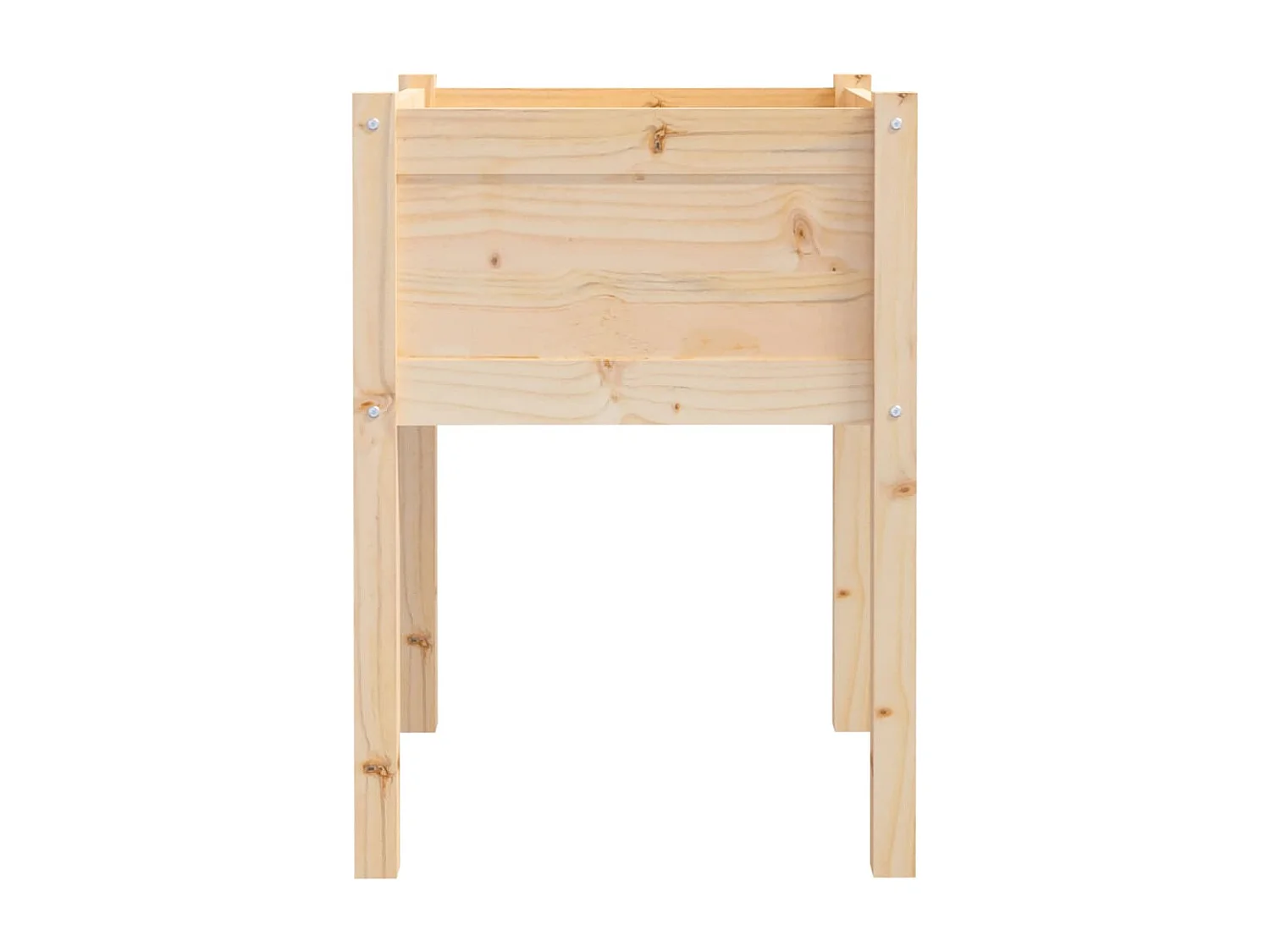 Jardineras 2 unidades madera maciza de pino 50x50x70 cm