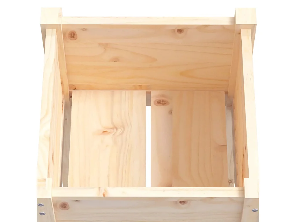 Jardinières d'extérieur 2 pièces 50x50x70 cm Bois de pin massif