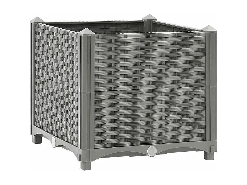 Canteiro elevado 40x40x38 cm polipropileno