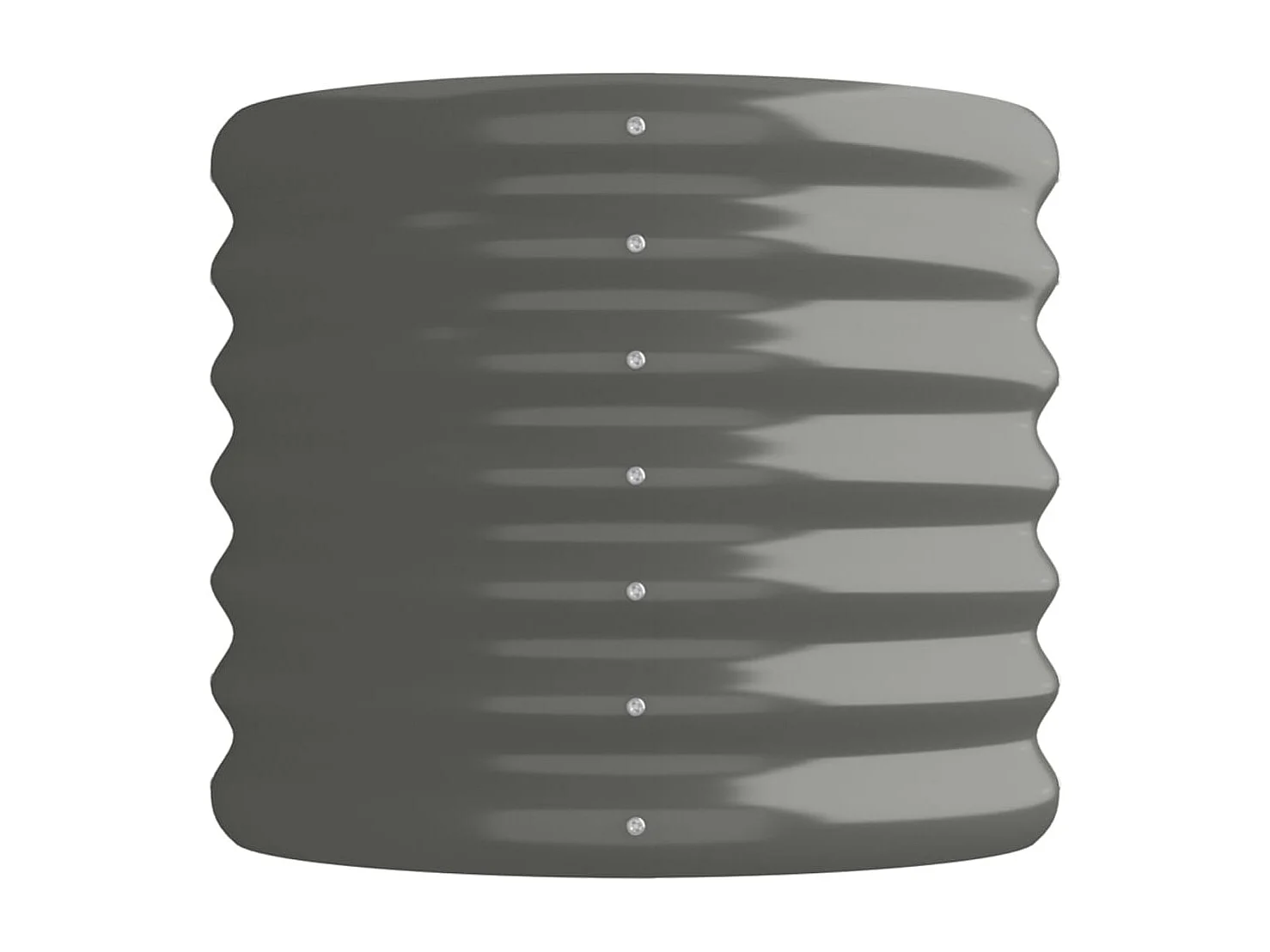 Lit surélevé de jardin Acier enduit de poudre 114x40x36 cm gris