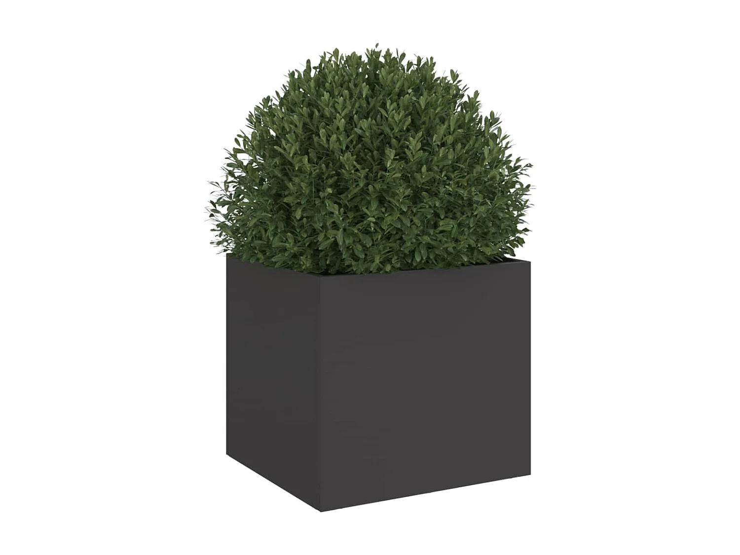 Vaso/floreira 32x30x29 cm aço laminado a frio preto