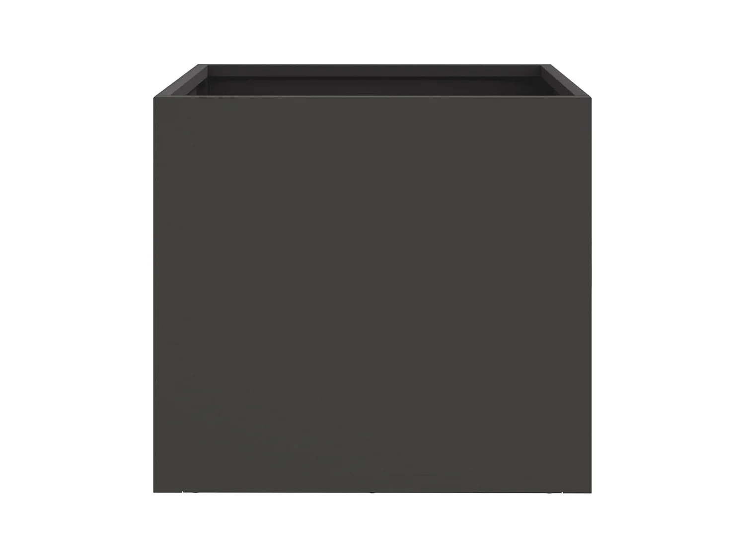 Vaso/floreira 32x30x29 cm aço laminado a frio preto