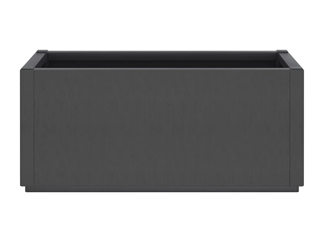 Jardinera PP gris oscuro 80x36x35 cm