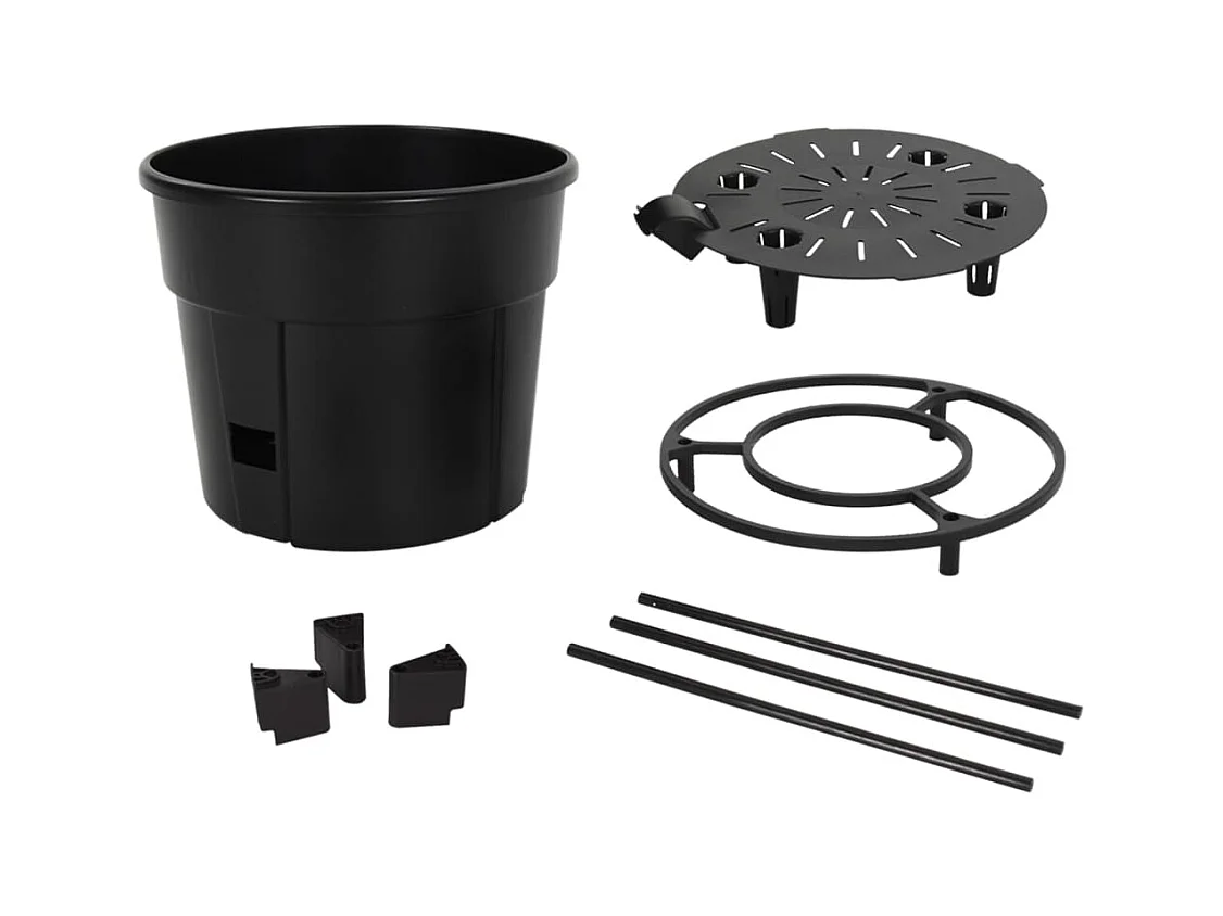 Jardinière à tomate Anthracite Ø29,5x115 cm Polypropylène