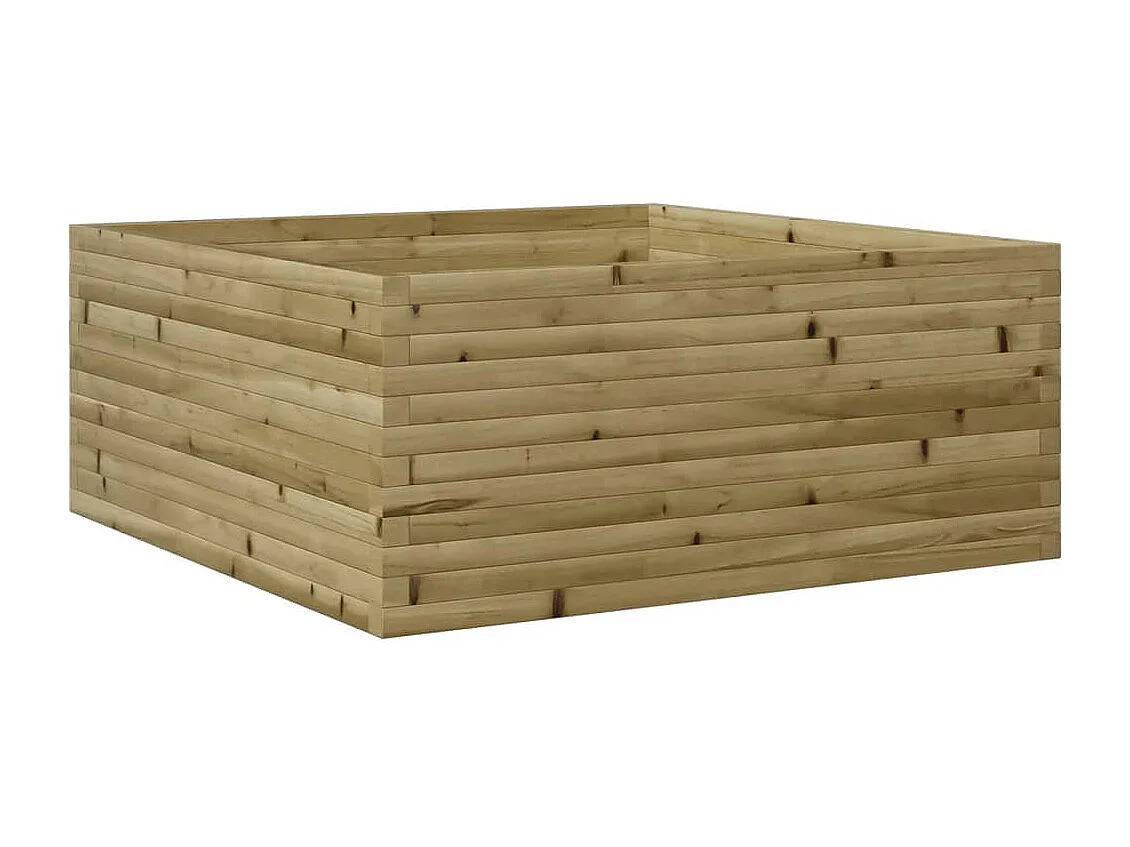 Jardinière 110x110x46 cm bois de pin imprégné