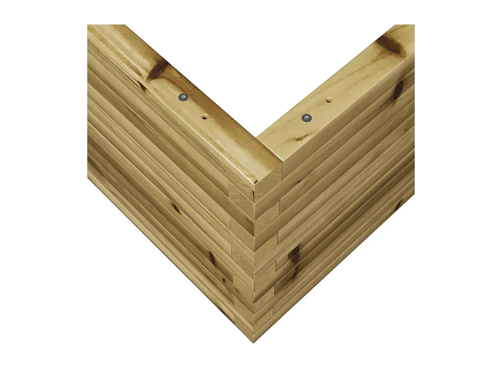 Jardinière 110x110x46 cm bois de pin imprégné