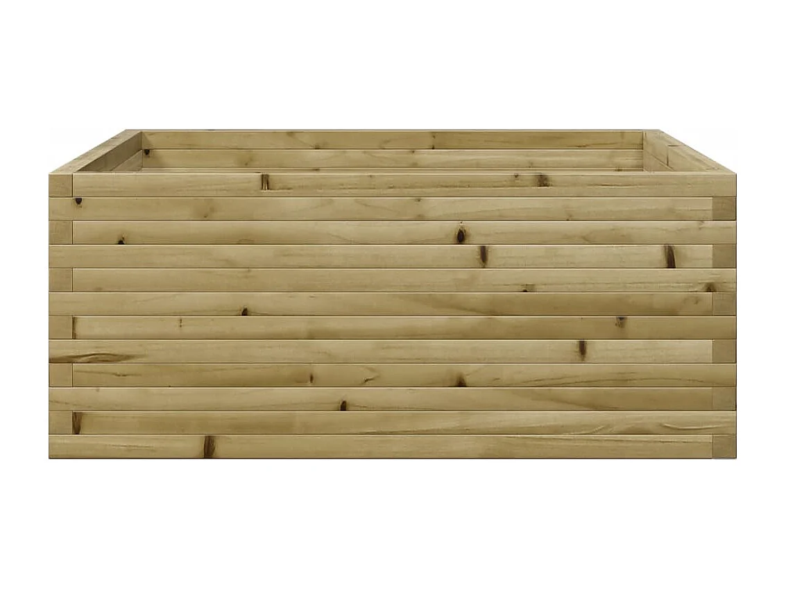 Jardinera de madera de pino impregnada 110x110x46 cm