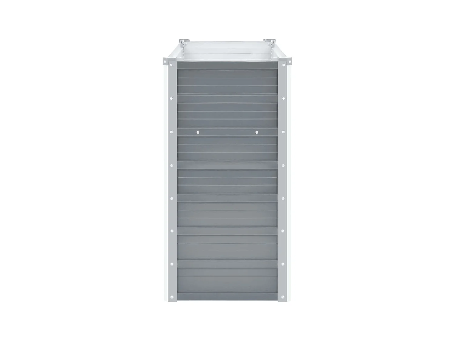 Lit surélevé de jardin Acier galvanisé 100x40x77 cm Gris