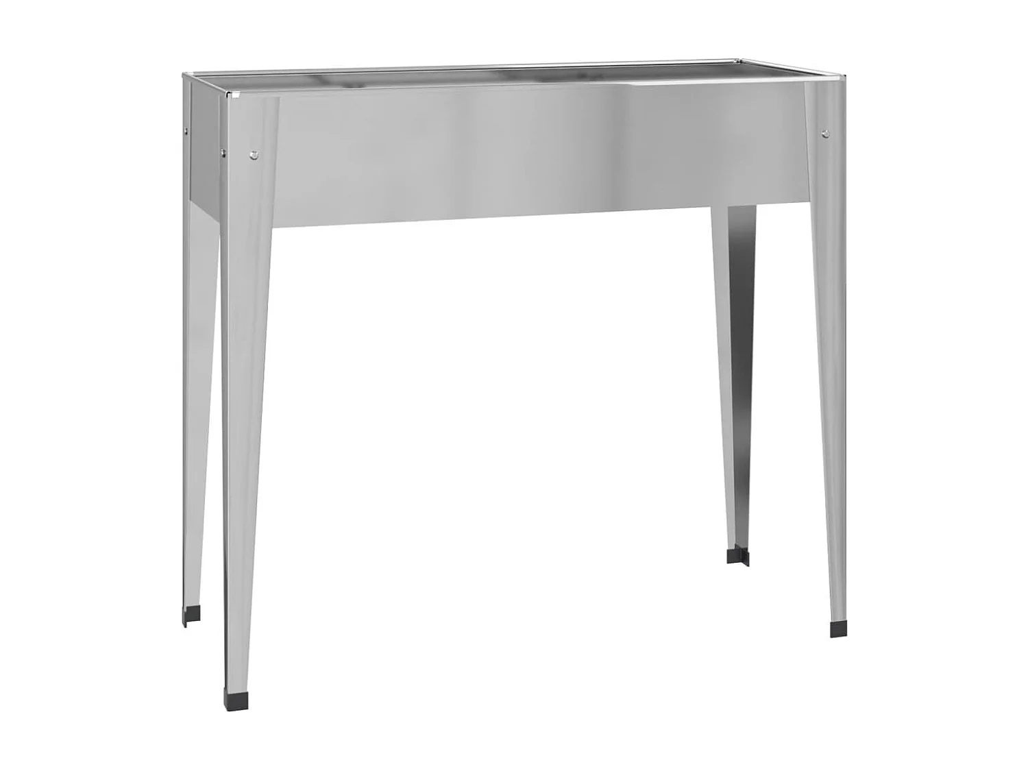 Vasos/floreiras de jardim 2 peças aço galvanizado