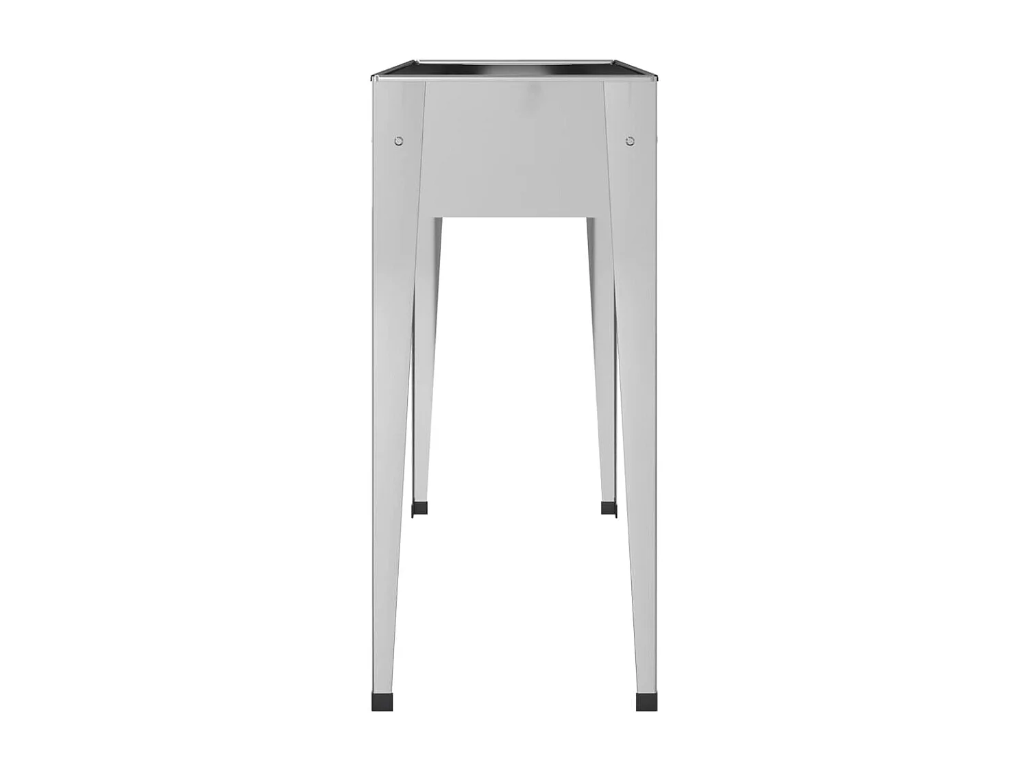 Vasos/floreiras de jardim 2 peças aço galvanizado