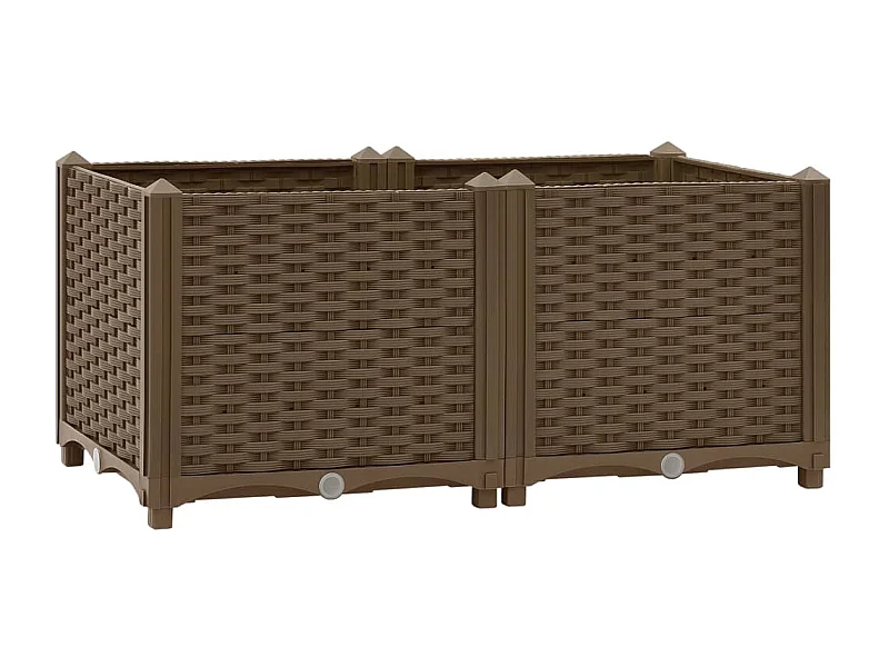 Canteiro elevado 80x40x38 cm polipropileno