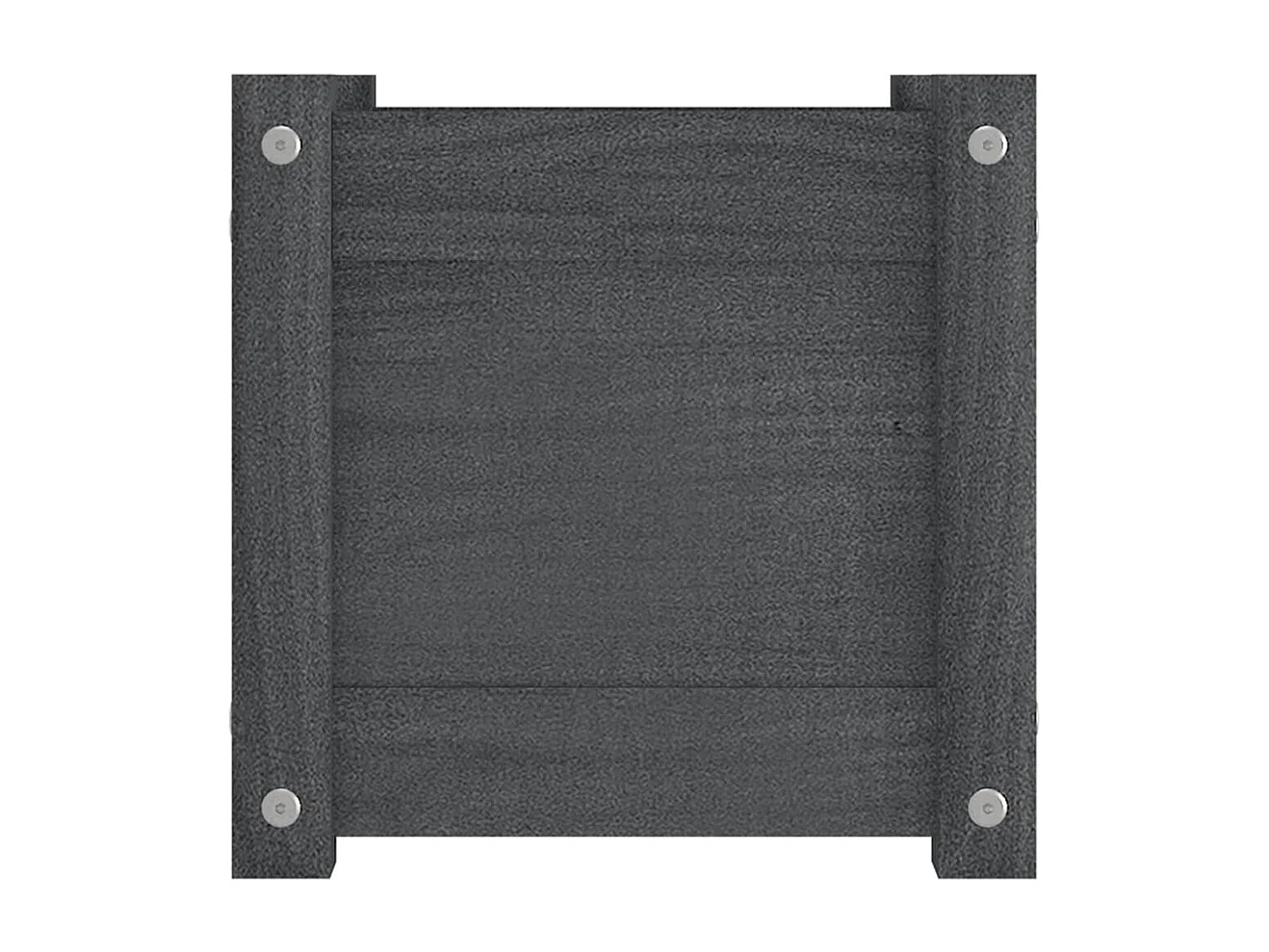 Jardinière d'extérieur Gris 31x31x31 cm Bois de pin massif