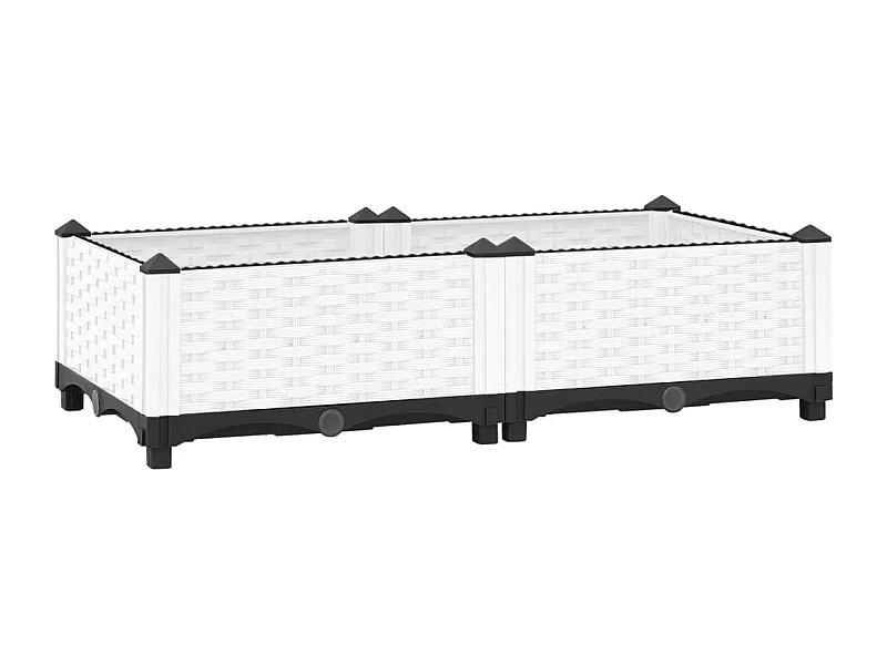 Canteiro elevado 80x40x23 cm polipropileno