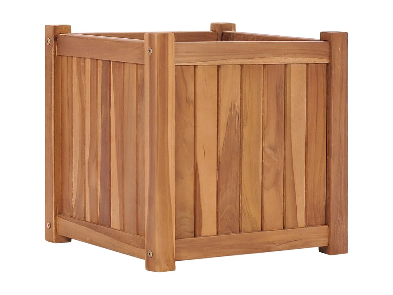 Arriate de madera maciza de teca 40x40x40 cm