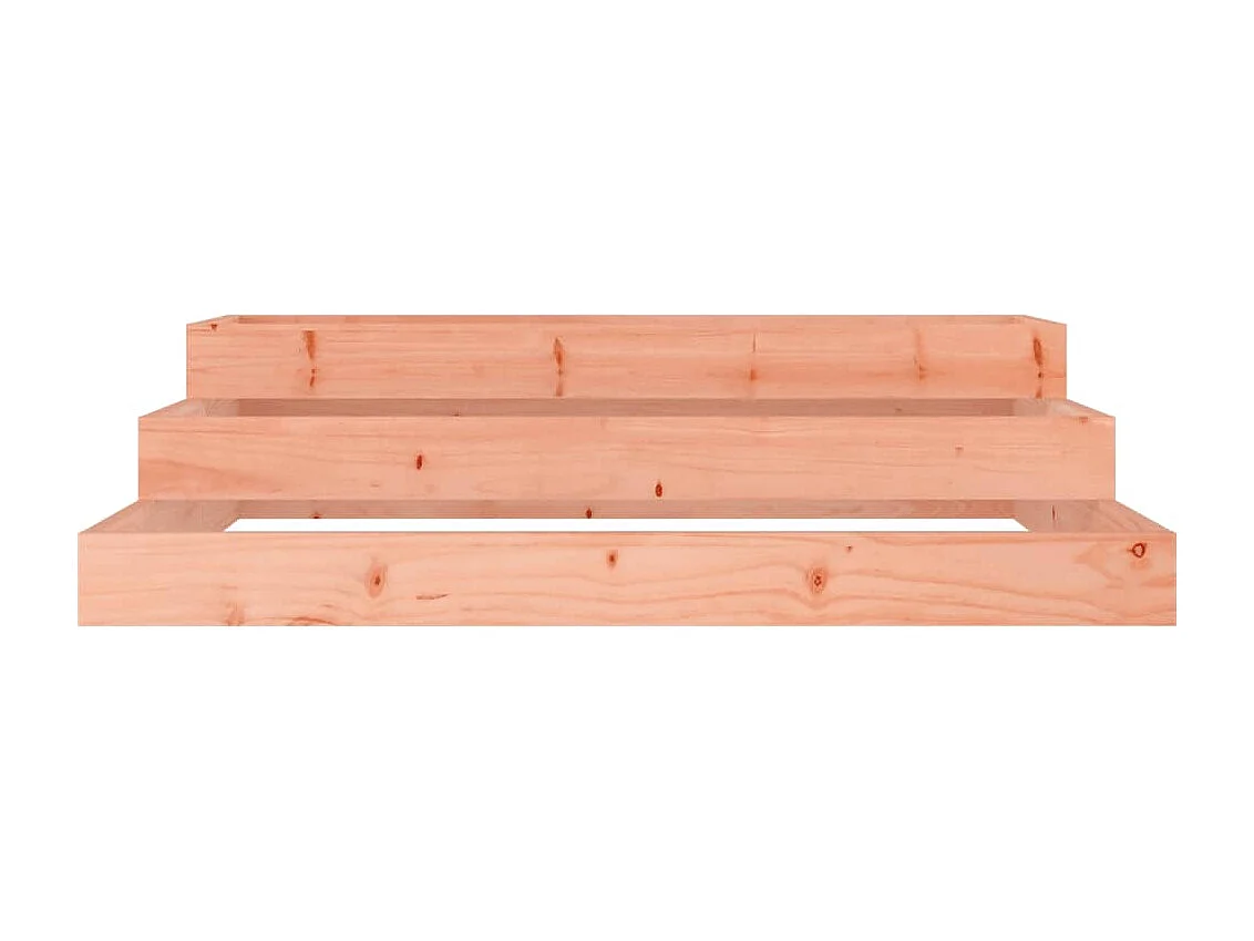 Jardinera de madera maciza de abeto douglas 107x107x27 cm