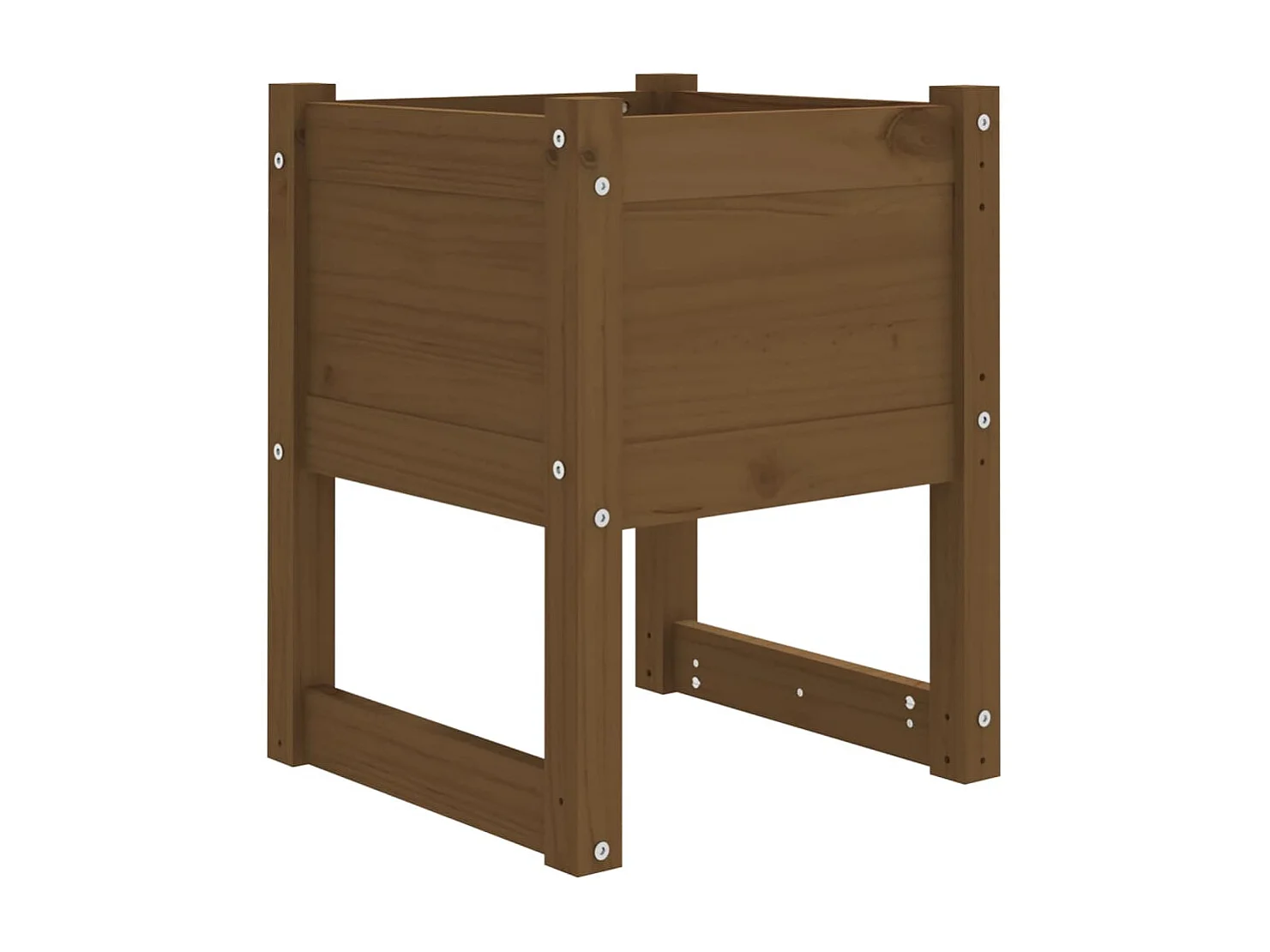 Jardinière Marron miel 40x40x52,5 cm Bois massif de pin