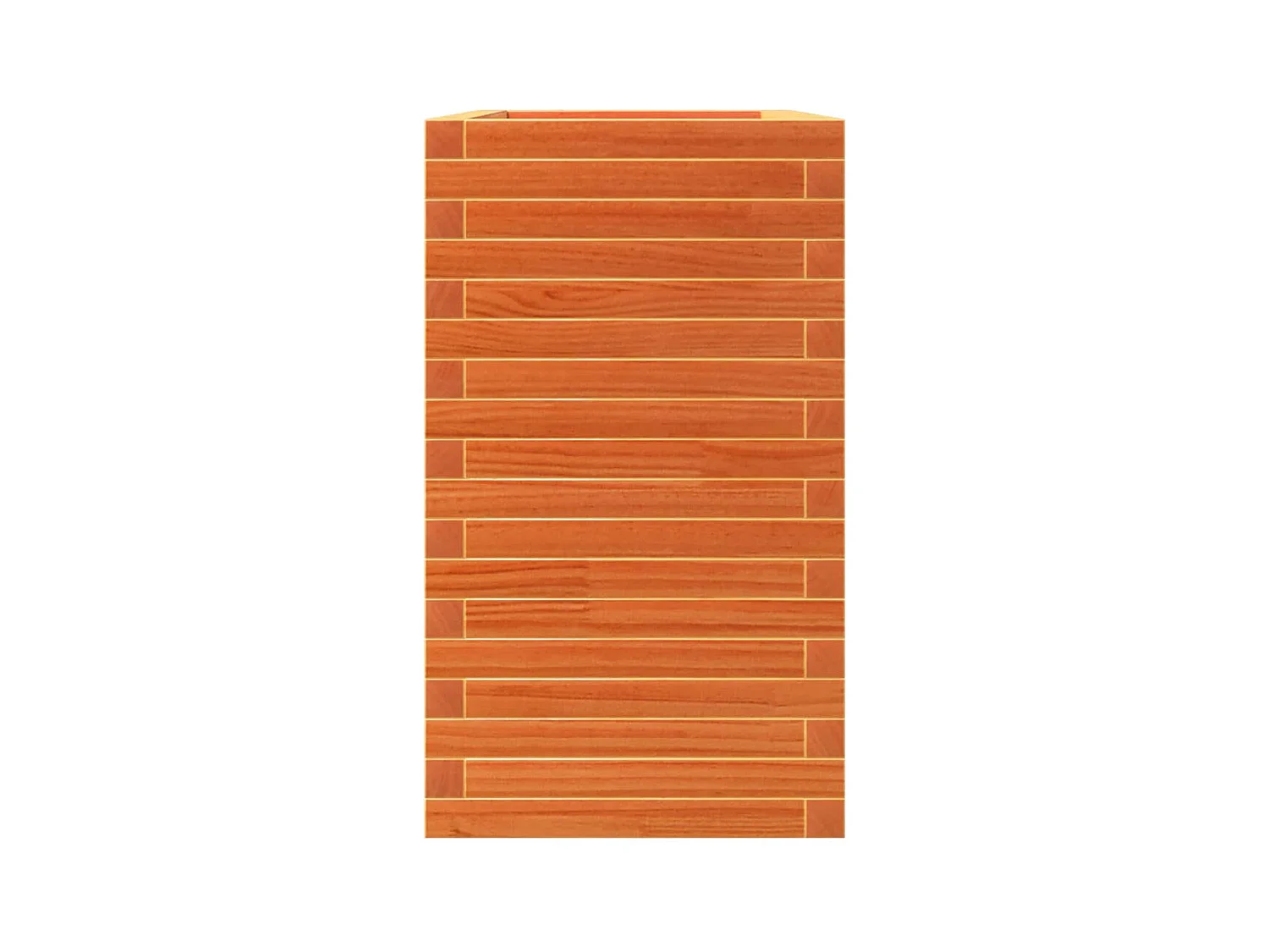 Jardinière cire marron 90x40x72,5 cm bois de pin massif
