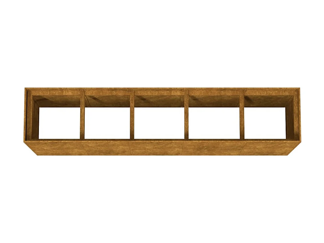 Lit surélevé de jardin 200x40x80 cm acier corten