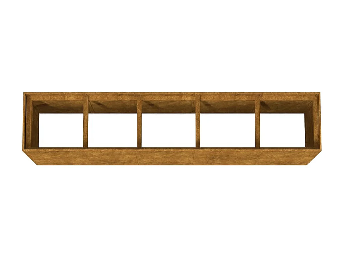 Lit surélevé de jardin 200x40x80 cm acier corten