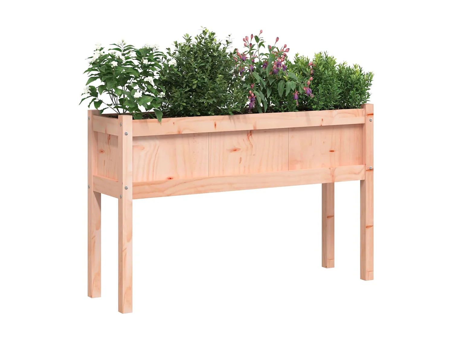 Jardinières avec pieds 110x31x70 cm bois massif douglas