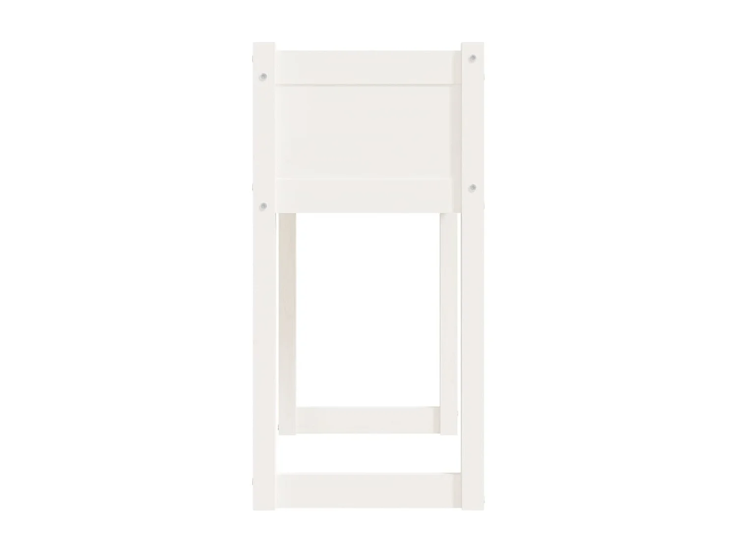 Jardinera madera maciza de pino blanco 78x40x81 cm