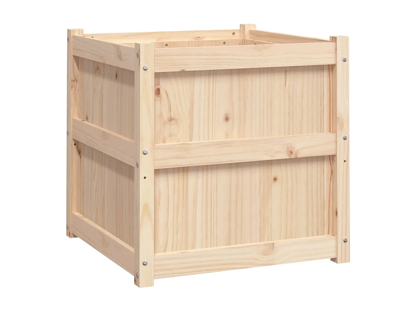 Jardinière d'extérieur 60x60x60 cm bois de pin massif