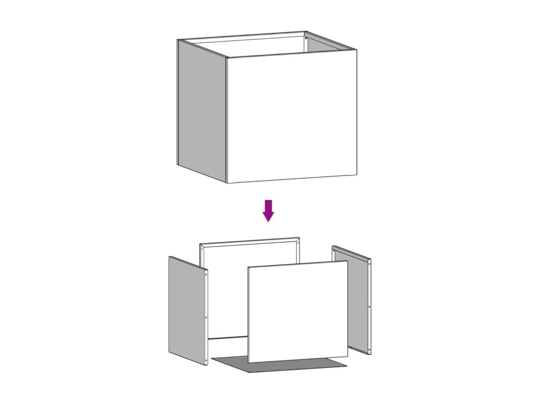 Vasos/floreiras 2 peças 42x40x39 cm aço inoxidável prateado