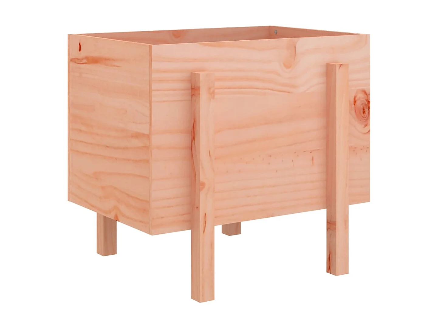 Vaso/floreira de jardim 62x50x57 cm madeira de douglas maciça