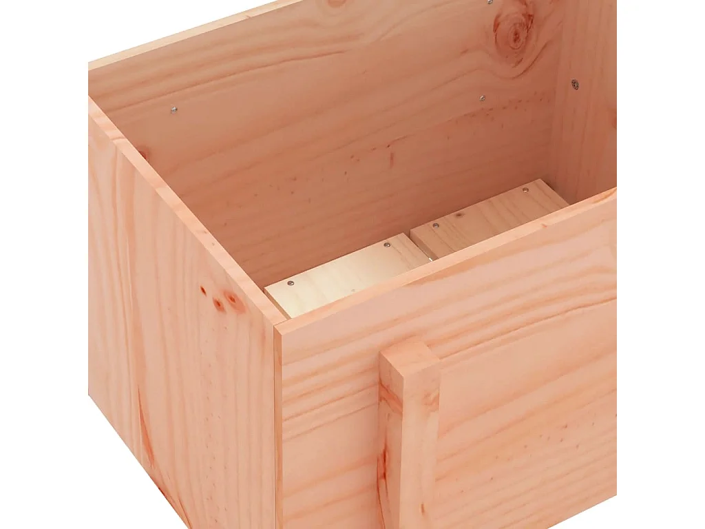 Vaso/floreira de jardim 62x50x57 cm madeira de douglas maciça