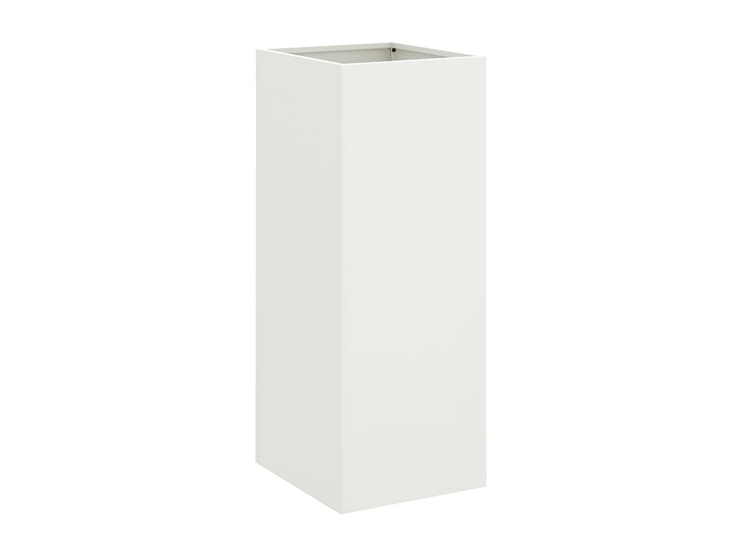 Vaso/floreira 32x27,5x75 cm aço laminado a frio branco