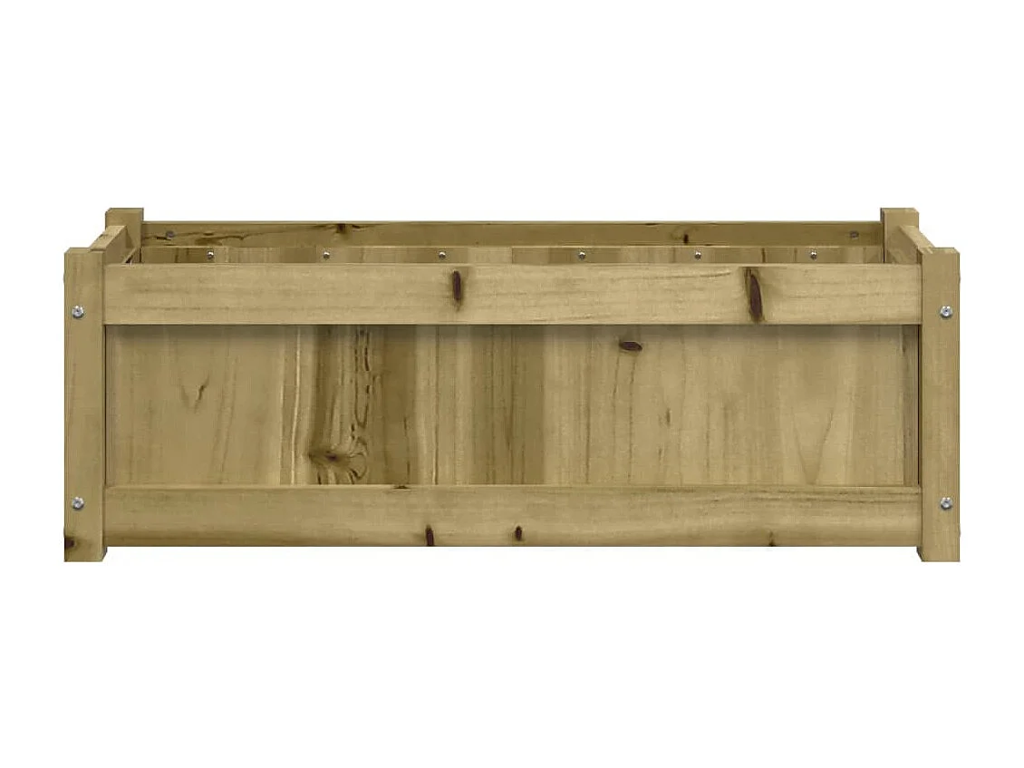 Jardineras de exterior 2 unidades madera impregnada de pino