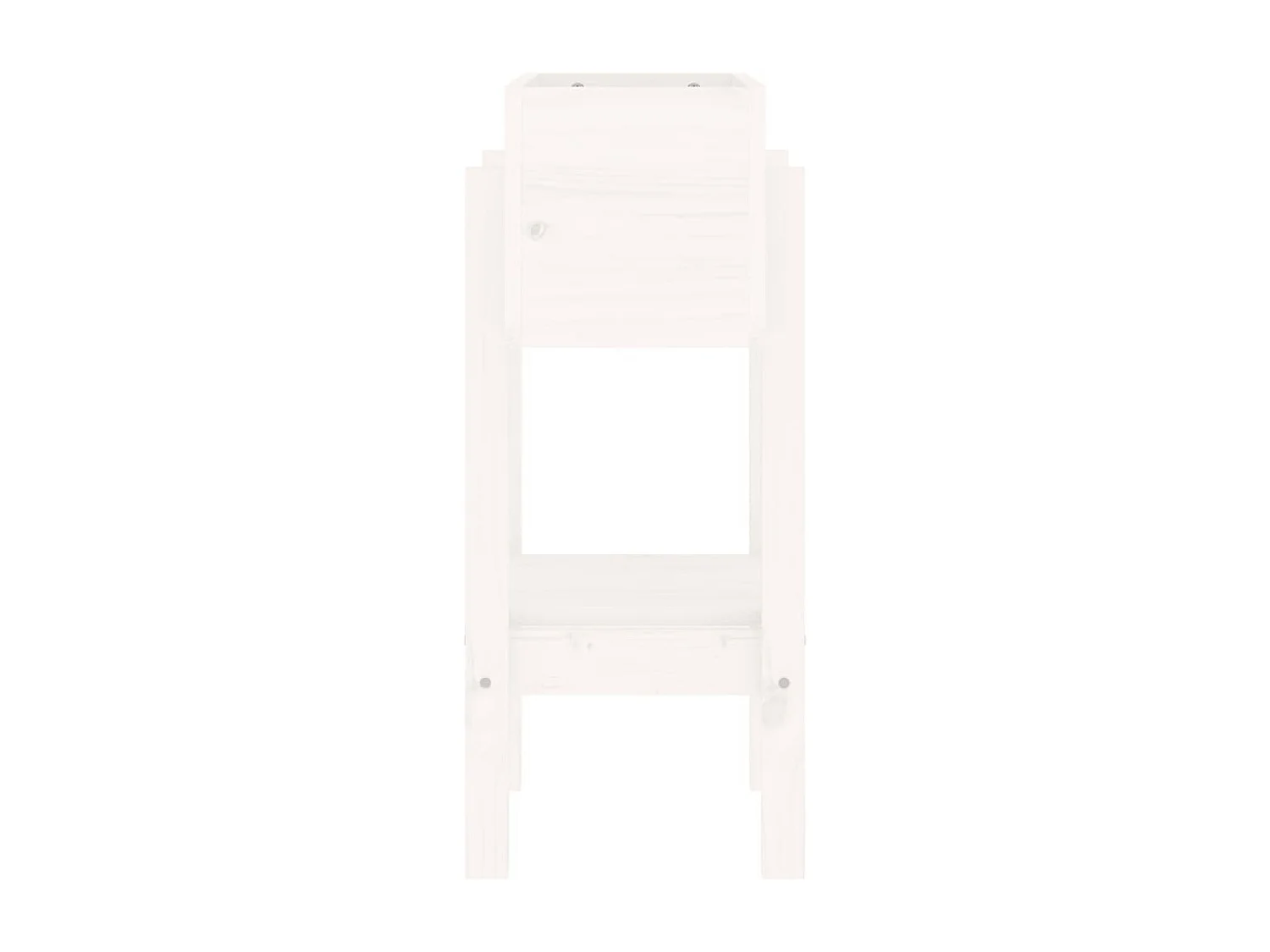 Jardinera madera maciza de pino blanco 62x30x69 cm