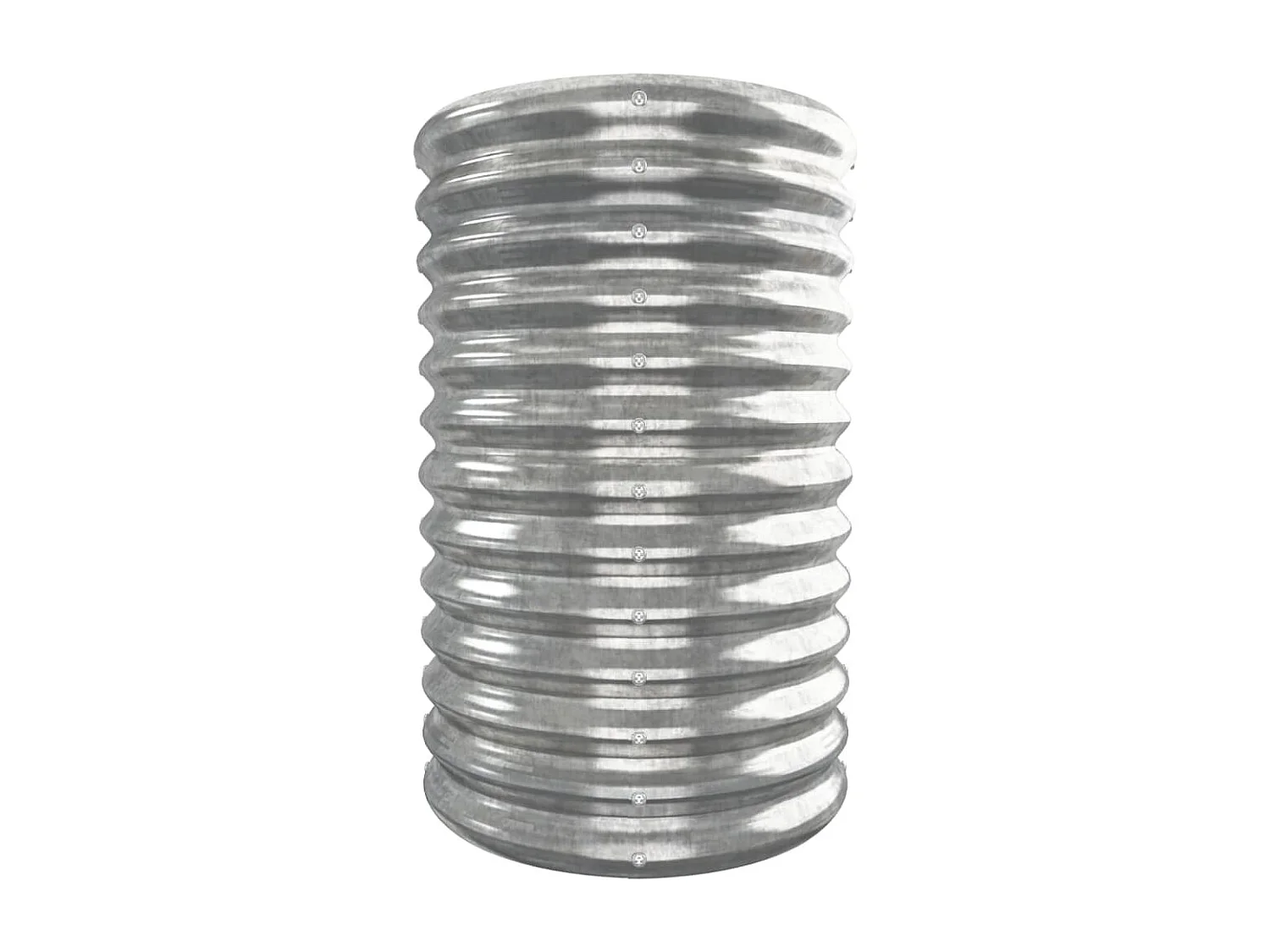 Lit surélevé de jardin Acier enduit de poudre Argenté