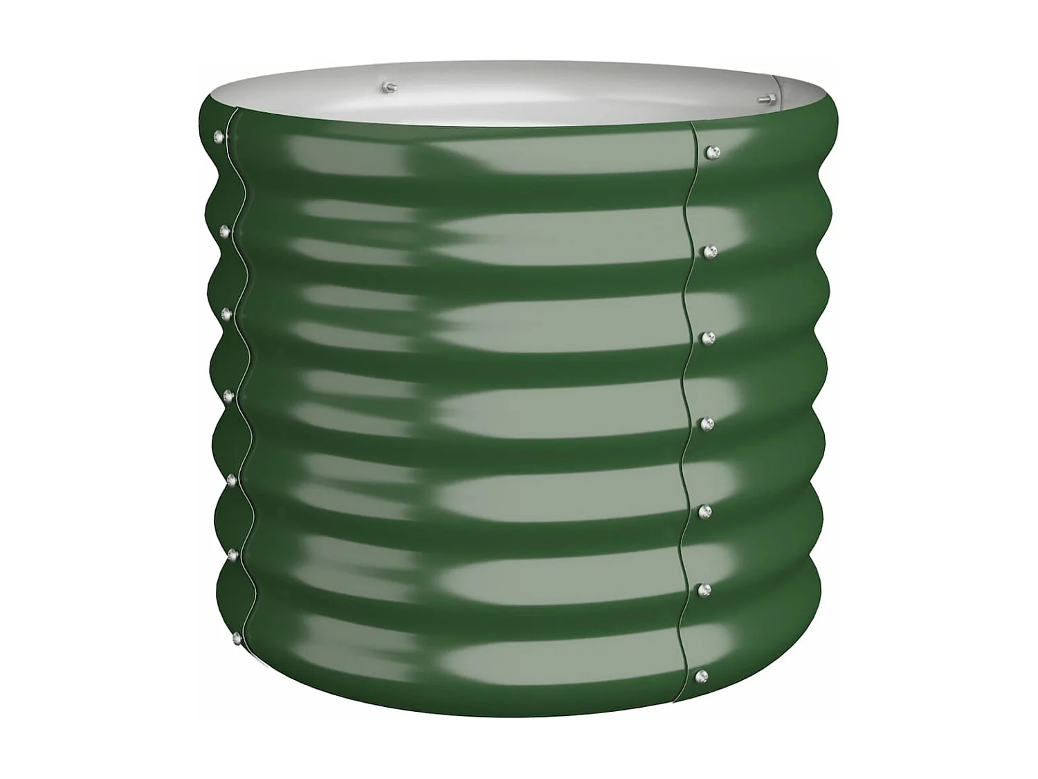 Jardinière de jardin Acier enduit de poudre 40x40x36 cm Vert