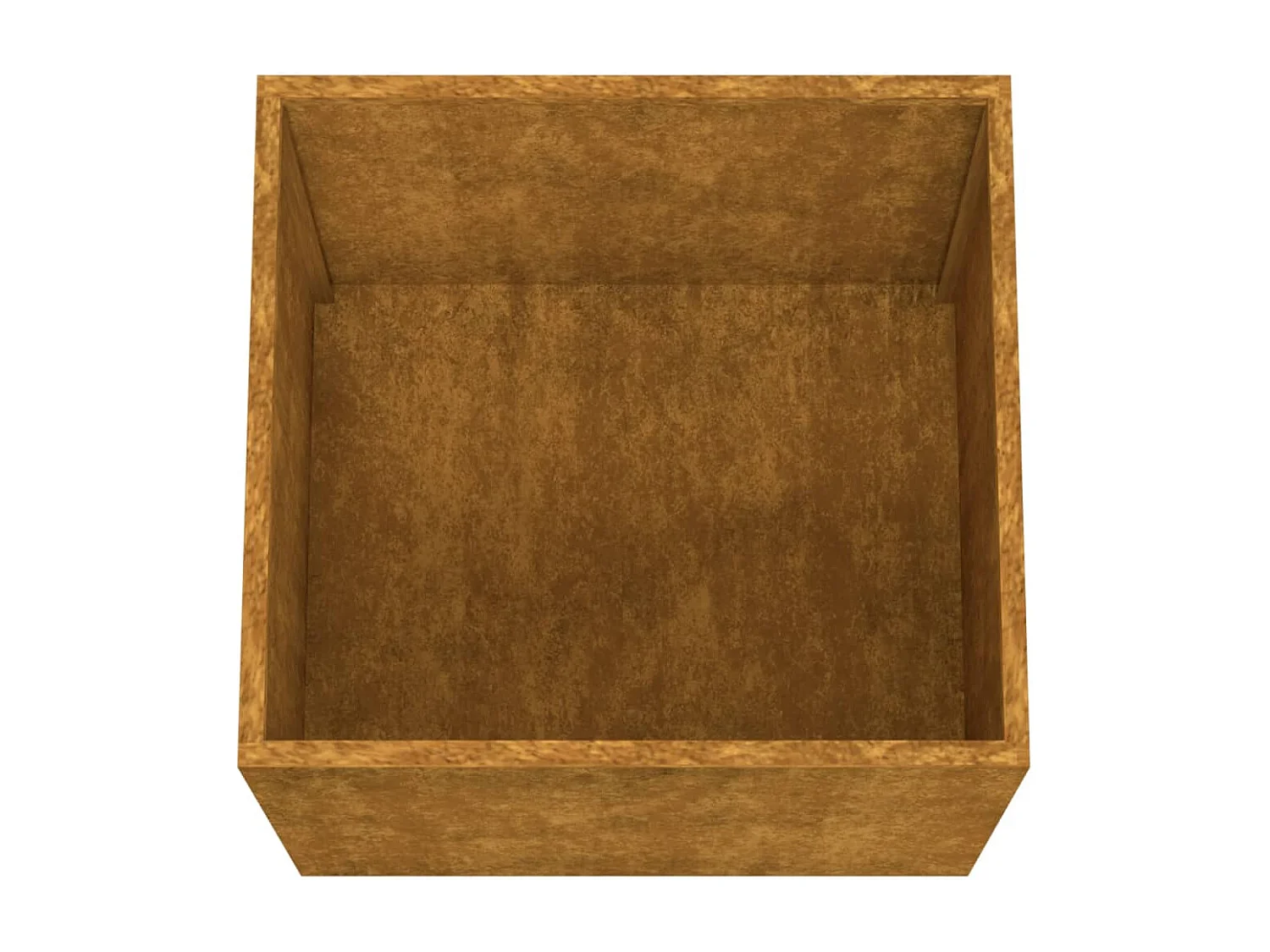 Vaso/floreira 49x47x46 cm aço corten