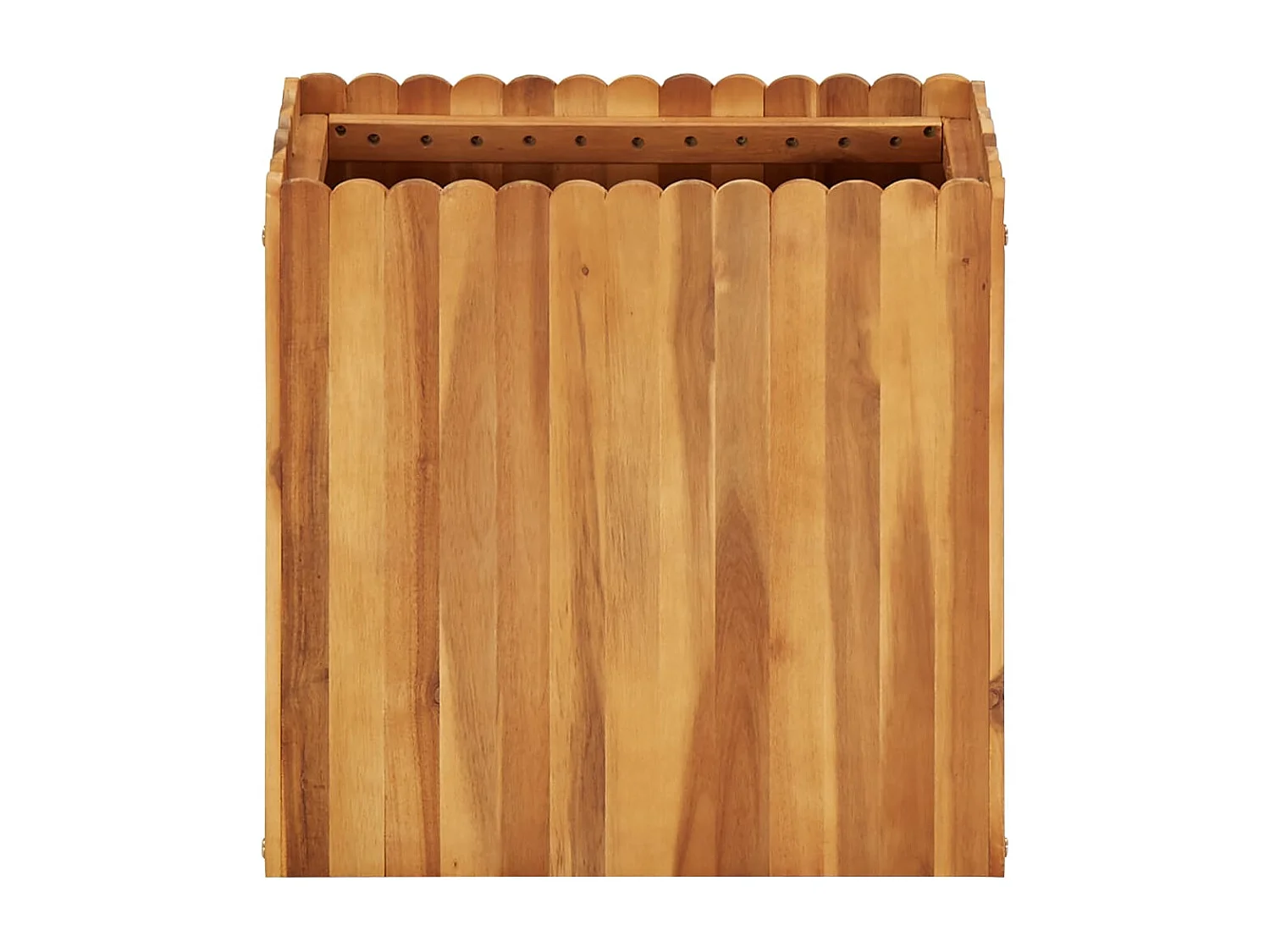 Arriate de madera maciza de acacia 50x30x50 cm