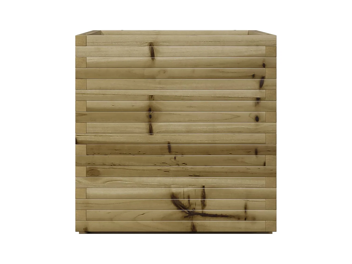 Jardinera de madera de pino impregnada 70x70x72 cm